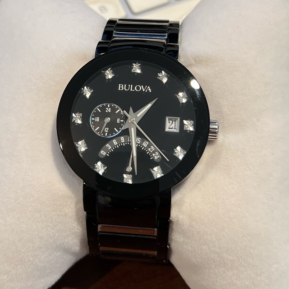 Bulova Diamond-Accent 98D109 Wrist Watch for Men